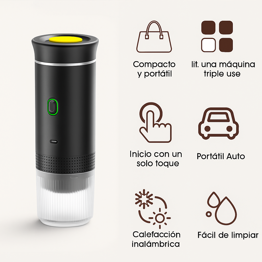 Cafetera Expreso Portátil Inteligente 3 en 1